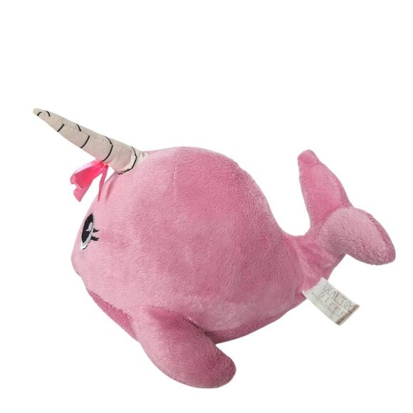 Ideal Toys Pink Narwhal Plush Stuffed Animal 8 Inch - Picture 5 of 7